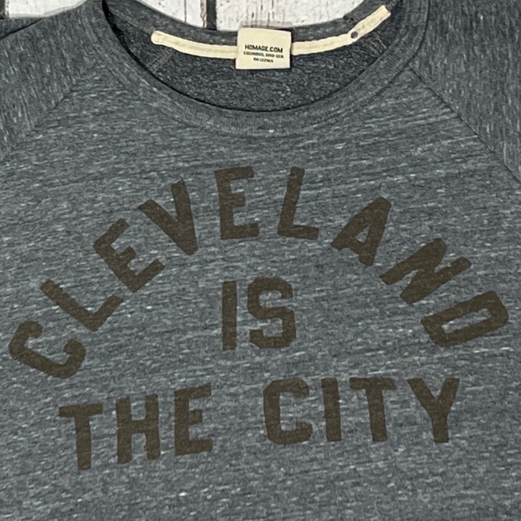 Cleveland Browns Homage Dark Homage Retro NFL Football Sweatshirt Mens - Picture 3 of 5